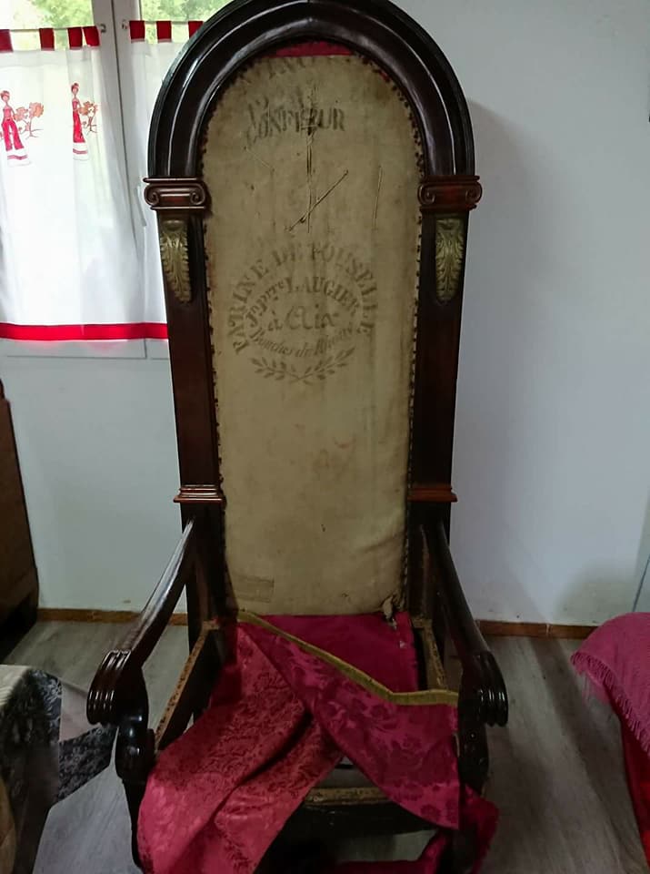 Restauration du fauteuil de l'évêque