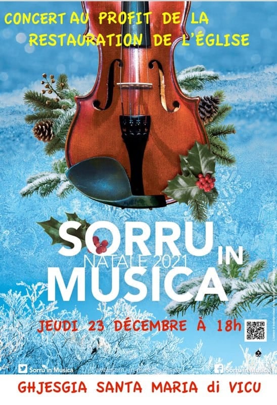 Sorru in Musica Natale au profit de la restauration de notre église 
